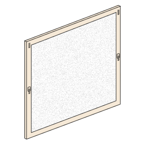 Spann-Rahmen für gerade Fensterrahmen (90°)