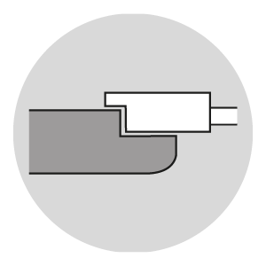 abgerundeter Falz (Softline)